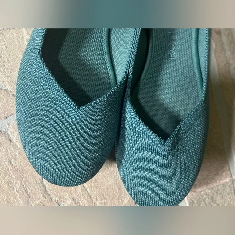 Rothy's Teal Women's Flats Sz 6 - Picture 5 of 10